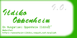 ildiko oppenheim business card